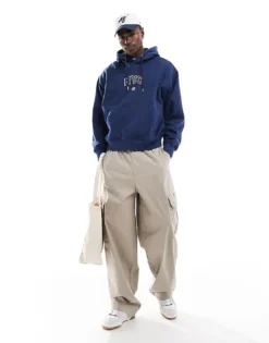 Tommy Jeans Game Day Logo Hoodie In Navy For Men Dark Ink -Tomeans Store 206859261 3