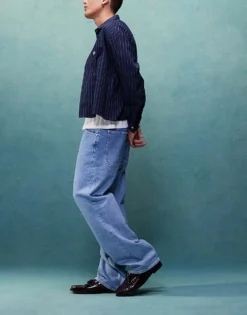 Tommy Jeans Aiden Baggy Jeans In Light Wash For Men Denim Light -Tomeans Store 206859339 3