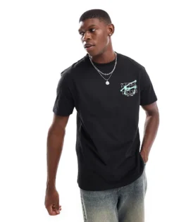 Tommy Jeans Graffiti Back Print Logo T-shirt In Black For Men -Tomeans Store 206859393 4