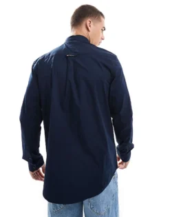 Tommy Jeans Regular Poplin Shirt In Navy For Men Dark Night Navy -Tomeans Store 206859572 4