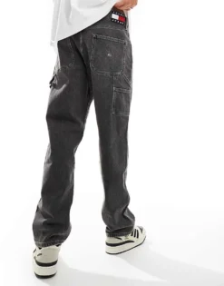 Tommy Jeans Skater Carpenter Jeans In Black For Men Denim Black -Tomeans Store 206859614 3
