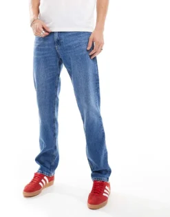 Tommy Jeans Ryan Regular Straight Jeans In Mid Wash For Men Denim Medium -Tomeans Store 206859659 3