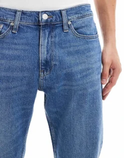 Tommy Jeans Ryan Regular Straight Jeans In Mid Wash For Men Denim Medium -Tomeans Store 206859659 5