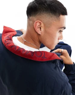 Tommy Jeans Essential Jacket In Navy For Men Dark Night Navy -Tomeans Store 206859696 3