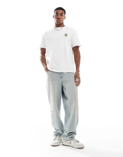 Tommy Jeans Small Crest Logo T-shirt In White For Men Ancient White -Tomeans Store 206859727 3