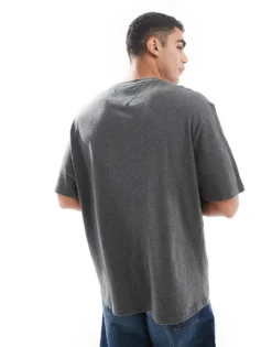 Tommy Jeans Unisex Large Flag Logo T-shirt In Charcoal Grey For Unisex New Charcoal -Tomeans Store 206859756 3