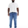 Tommy Jeans Plus Ryan Regular Straight Jeans In Mid Wash For Men Denim Medium