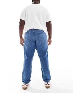 Tommy Jeans Plus Ryan Regular Straight Jeans In Mid Wash For Men Denim Medium -Tomeans Store 206859823 3