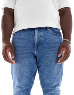 Tommy Jeans Plus Ryan Regular Straight Jeans In Mid Wash For Men Denim Medium -Tomeans Store 206859823 5