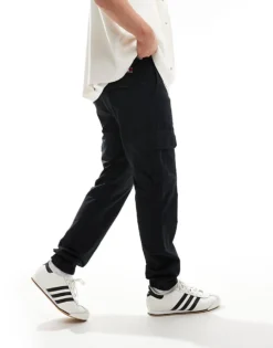 Tommy Jeans Ryan Ripstop Cargo Trousers In Black For Men -Tomeans Store 206859901 4