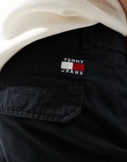 Tommy Jeans Ryan Ripstop Cargo Trousers In Black For Men -Tomeans Store 206859901 5