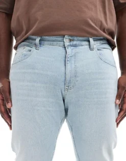 Tommy Jeans Plus Austin Slim Tapered Jeans In Light Wash For Men Denim Light -Tomeans Store 206859977 5