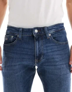 Tommy Jeans Scanton Slim Jeans In Dark Wash For Men Denim Dark -Tomeans Store 206860076 5