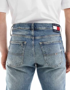 Tommy Jeans Ryan Regular Straight Jeans In Worn Mid Wash For Men Denim Medium -Tomeans Store 206860079 4