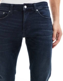 Tommy Jeans Scanton Slim Jeans In Dark Denim Wash For Men Denim Dark -Tomeans Store 206860095 4