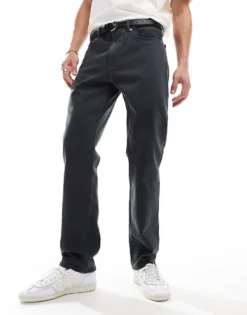 Tommy Jeans Ryan Regular Straight Trousers In Grey For Men New Charcoal -Tomeans Store 206860196 1 newcharcoal 1