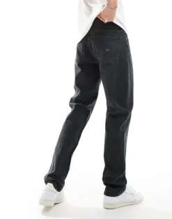 Tommy Jeans Ryan Regular Straight Trousers In Grey For Men New Charcoal -Tomeans Store 206860196 2