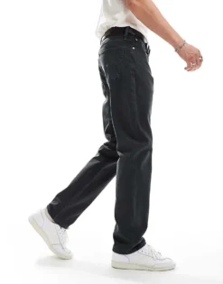 Tommy Jeans Ryan Regular Straight Trousers In Grey For Men New Charcoal -Tomeans Store 206860196 3