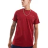 Tommy Jeans Small Chest Logo T-shirt In Burgundy For Men Regatta Red