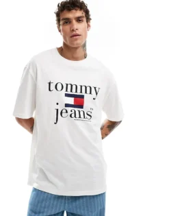 Tommy Jeans 90s Logo T-shirt In White For Men
