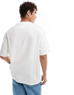 Tommy Jeans 90s Logo T-shirt In White For Men -Tomeans Store 206860270 3