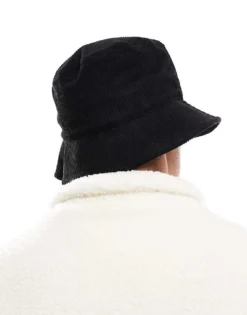 Tommy Jeans Cord Flag Bucket Hat In Black For Men -Tomeans Store 206885496 3