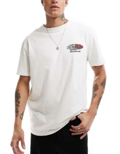 Tommy Jeans Globe Graphic T-shirt In White For Men -Tomeans Store 206979986 4
