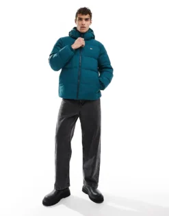 Tommy Jeans Water Repellent Down Jacket In Green Blue For Men -Tomeans Store 207177501 3