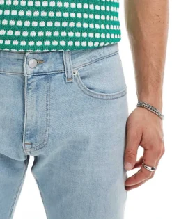 Tommy Jeans Scanton Faded Slim Jeans In Blue Grey For Men Light Blue -Tomeans Store 207177585 5