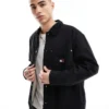 Tommy Jeans Cord Overshirt In Black For Men
