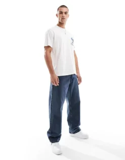 Tommy Jeans Popcorn Back Print Graphic T-shirt In Off White For Men Ancient White -Tomeans Store 207285809 3