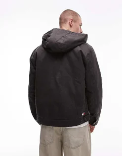 Tommy Jeans Hooded Jacket In Black For Men Bristol Black -Tomeans Store 207285826 2