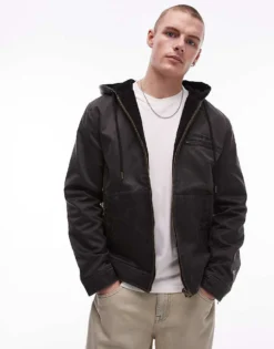 Tommy Jeans Hooded Jacket In Black For Men Bristol Black -Tomeans Store 207285826 3