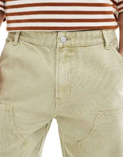 Tommy Jeans Cord Carpenter Trousers In Beige For Men Kelp -Tomeans Store 207285852 5