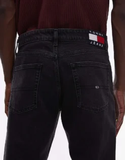Tommy Jeans Scanton Slim Jeans In Black Wash For Men Denim Black -Tomeans Store 207285876 4