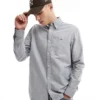 Tommy Jeans Regular Oxford Shirt In Grey For Men