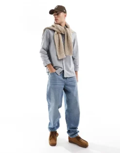 Tommy Jeans Regular Oxford Shirt In Grey For Men -Tomeans Store 207285956 4