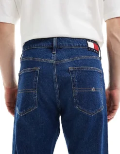 Tommy Jeans Otis Regular Straight Jeans In Dark Wash For Men Denim Dark -Tomeans Store 207285984 4