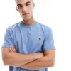 Tommy Jeans Relaxed Badge T-shirt In Blue For Men Colorado Blue
