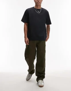 Tommy Jeans Jaimie Carpenter Trousers In Olive Green For Men Fatigue Green -Tomeans Store 207286058 3