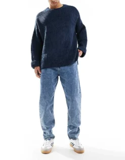 Tommy Jeans Isaac Relaxed Tapered Jeans In Mid Wash For Men Denim Medium