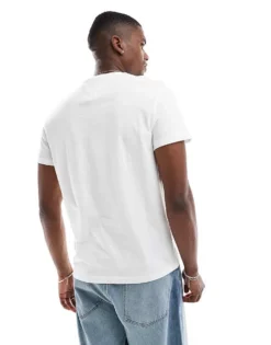 Tommy Jeans Varsity Logo T-shirt In White And Navy For Men Ecru -Tomeans Store 207286127 4