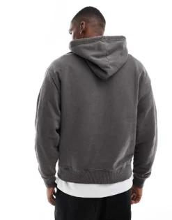 Tommy Jeans Vintage Varsity Hoodies In Washed Black For Men -Tomeans Store 207286194 3