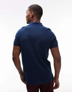 Tommy Jeans Slim Essential Polo Shirt In Navy For Men Dark Night Navy -Tomeans Store 207286245 3