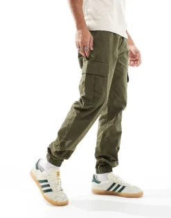 Tommy Jeans Ryan Cargo Trousers In Olive Green For Men Fatigue Green -Tomeans Store 207286296 1 fatiguegreen 1