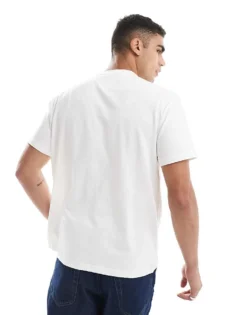 Tommy Jeans Relaxed Badge T-shirt In White For Men Ecru -Tomeans Store 207286329 3