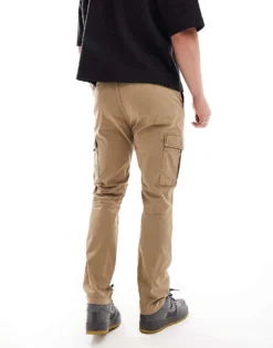 Tommy Jeans Austin Cargo Trousers In Beige For Men Vintage Camel -Tomeans Store 207286396 4