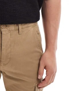 Tommy Jeans Austin Cargo Trousers In Beige For Men Vintage Camel -Tomeans Store 207286396 5