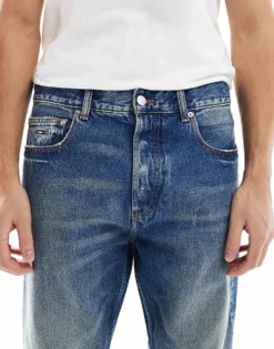 Tommy Jeans Otis Regular Straight Jeans In Faded Dark Wash For Men Denim Dark -Tomeans Store 207286422 5