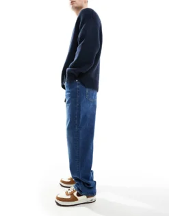 Tommy Jeans Jaimie Loose Straight Jeans In Dark Wash For Men Denim Dark -Tomeans Store 207286472 5